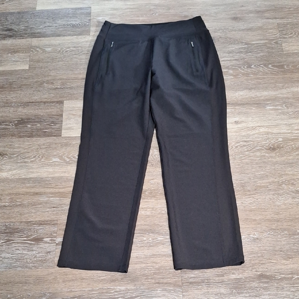 Athleta Black Stretchy Trousers with Elastic Waistband
